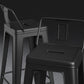 Industrial Style Metal Bar Stool Backrest Counter Stool for Restaurant and Bristol Clearhalo 'Bar Furniture' 'Bar Stools' 'bar_stools' 'furn' 'furn_bar_stools' 'Furniture' 'Kitchen & Dining Furniture' 6472189