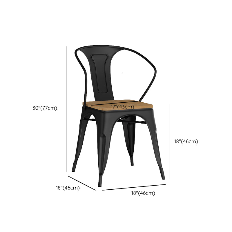Industrial Style Metal Bar Stool Backrest Counter Stool for Restaurant and Bristol Clearhalo 'Bar Furniture' 'Bar Stools' 'bar_stools' 'furn' 'furn_bar_stools' 'Furniture' 'Kitchen & Dining Furniture' 6472194
