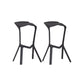 Tabouret de bar en plastique industriel Tabouret de hauteur de bar empilable d'intérieur