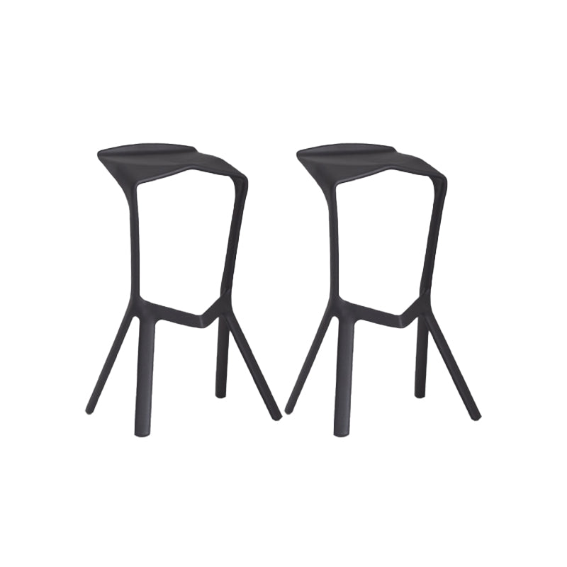Tabouret de bar en plastique industriel Tabouret de hauteur de bar empilable d'intérieur