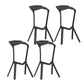 Tabouret de bar en plastique industriel Tabouret de hauteur de bar empilable d'intérieur