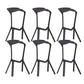 Tabouret de bar en plastique industriel Tabouret de hauteur de bar empilable d'intérieur