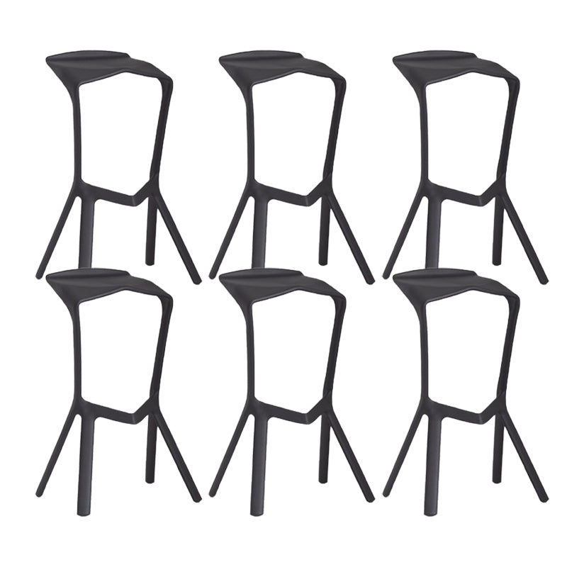 Tabouret de bar en plastique industriel Tabouret de hauteur de bar empilable d'intérieur