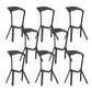 Tabouret de bar en plastique industriel Tabouret de hauteur de bar empilable d'intérieur
