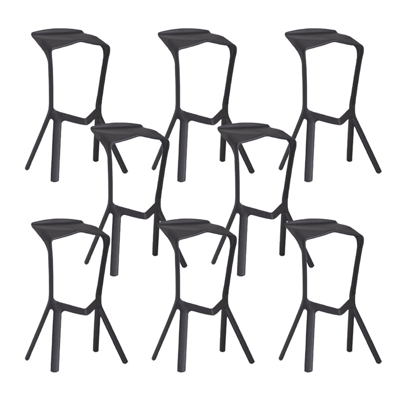 Tabouret de bar en plastique industriel Tabouret de hauteur de bar empilable d'intérieur