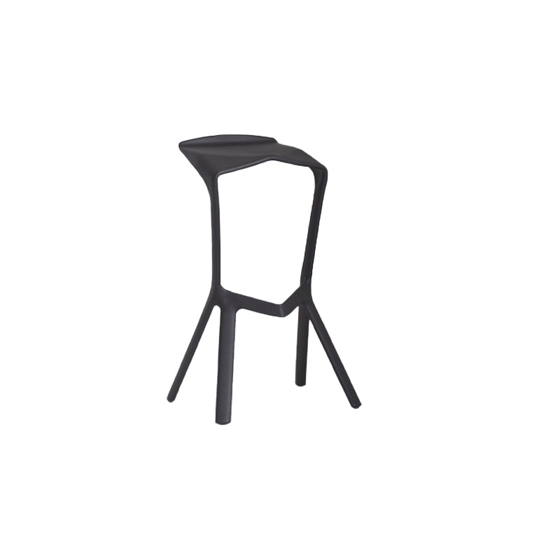 Tabouret de bar en plastique industriel Tabouret de hauteur de bar empilable d'intérieur