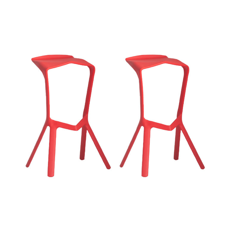 Tabouret de bar en plastique industriel Tabouret de hauteur de bar empilable d'intérieur