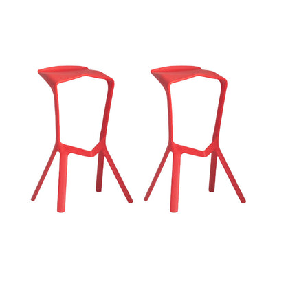 Tabouret de bar en plastique industriel Tabouret de hauteur de bar empilable d'intérieur