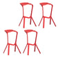 Tabouret de bar en plastique industriel Tabouret de hauteur de bar empilable d'intérieur