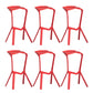 Tabouret de bar en plastique industriel Tabouret de hauteur de bar empilable d'intérieur