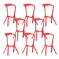 Tabouret de bar en plastique industriel Tabouret de hauteur de bar empilable d'intérieur