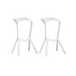 Tabouret de bar en plastique industriel Tabouret de hauteur de bar empilable d'intérieur
