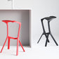 Tabouret de bar en plastique industriel Tabouret de hauteur de bar empilable d'intérieur