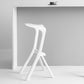 Tabouret de bar en plastique industriel Tabouret de hauteur de bar empilable d'intérieur