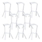 Tabouret de bar en plastique industriel Tabouret de hauteur de bar empilable d'intérieur
