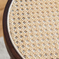 Modern Solid Wood Bar Stool Backless Rattan Bar Stool for Living Room