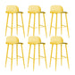 Modern Style Metal Bar Stool Plastic Low Back Counter Stool for Indoor