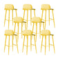 Modern Style Metal Bar Stool Plastic Low Back Counter Stool for Indoor