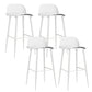 Modern Style Metal Bar Stool Plastic Low Back Counter Stool for Indoor