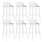 Modern Style Metal Bar Stool Plastic Low Back Counter Stool for Indoor