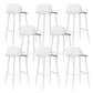 Modern Style Metal Bar Stool Plastic Low Back Counter Stool for Indoor