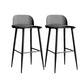 Modern Style Metal Bar Stool Plastic Low Back Counter Stool for Indoor