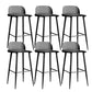 Modern Style Metal Bar Stool Plastic Low Back Counter Stool for Indoor