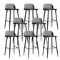 Modern Style Metal Bar Stool Plastic Low Back Counter Stool for Indoor