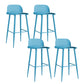 Modern Style Metal Bar Stool Plastic Low Back Counter Stool for Indoor