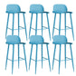 Modern Style Metal Bar Stool Plastic Low Back Counter Stool for Indoor