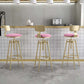 Metal Adjustable Height Bar Stool Industrial Upholstered Bar Stools Clearhalo 'Bar Furniture' 'Bar Stools' 'bar_stools' 'furn' 'furn_bar_stools' 'Furniture' 'Kitchen & Dining Furniture' 6472300