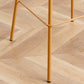 Taburete de bar de metal de estilo moderno, taburete de mostrador con respaldo de plástico para Bristol