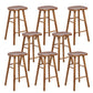 Taburete de bar moderno de madera maciza, taburete sin respaldo para restaurante