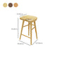 Industrial Solid Wood Bar Stool Backless Counter Stool for Restaurant and Bristol Clearhalo 'Bar Furniture' 'Bar Stools' 'bar_stools' 'furn' 'furn_bar_stools' 'Furniture' 'Kitchen & Dining Furniture' 6472551