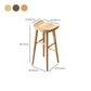 Industrial Solid Wood Bar Stool Backless Counter Stool for Restaurant and Bristol Clearhalo 'Bar Furniture' 'Bar Stools' 'bar_stools' 'furn' 'furn_bar_stools' 'Furniture' 'Kitchen & Dining Furniture' 6472552