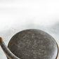 Industrial Upholstered Round Stool Low Back Wood Barstool for Living Room