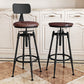 Metal Adjustable Height Bar Stool Armless Round Upholstered Bar Stool Clearhalo 'Bar Furniture' 'Bar Stools' 'bar_stools' 'furn' 'furn_bar_stools' 'Furniture' 'Kitchen & Dining Furniture' 6472721