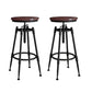 Metal Adjustable Height Bar Stool Armless Round Upholstered Bar Stool Wood 2 Piece Set Backless Clearhalo 'Bar Furniture' 'Bar Stools' 'bar_stools' 'furn' 'furn_bar_stools' 'Furniture' 'Kitchen & Dining Furniture' 6472722