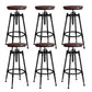 Metal Adjustable Height Bar Stool Armless Round Upholstered Bar Stool Wood 6 Piece Set Backless Clearhalo 'Bar Furniture' 'Bar Stools' 'bar_stools' 'furn' 'furn_bar_stools' 'Furniture' 'Kitchen & Dining Furniture' 6472725