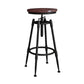 Metal Adjustable Height Bar Stool Armless Round Upholstered Bar Stool Wood 1 Piece Backless Clearhalo 'Bar Furniture' 'Bar Stools' 'bar_stools' 'furn' 'furn_bar_stools' 'Furniture' 'Kitchen & Dining Furniture' 6472729