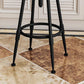 Metal Adjustable Height Bar Stool Armless Round Upholstered Bar Stool Clearhalo 'Bar Furniture' 'Bar Stools' 'bar_stools' 'furn' 'furn_bar_stools' 'Furniture' 'Kitchen & Dining Furniture' 6472734