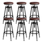 Metal Adjustable Height Bar Stool Armless Round Upholstered Bar Stool Leather 6 Piece Set Backless Clearhalo 'Bar Furniture' 'Bar Stools' 'bar_stools' 'furn' 'furn_bar_stools' 'Furniture' 'Kitchen & Dining Furniture' 6472740