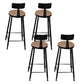 Solid Wood Dining Stools Contemporary Bar Stools with Footrest With Back 4 Piece Set Clearhalo 'Bar Furniture' 'Bar Stools' 'bar_stools' 'furn' 'furn_bar_stools' 'Furniture' 'Kitchen & Dining Furniture' 6472759