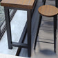 Solid Wood Dining Stools Contemporary Bar Stools with Footrest Clearhalo 'Bar Furniture' 'Bar Stools' 'bar_stools' 'furn' 'furn_bar_stools' 'Furniture' 'Kitchen & Dining Furniture' 6472762