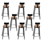 Solid Wood Dining Stools Contemporary Bar Stools with Footrest With Back 8 Piece Set Clearhalo 'Bar Furniture' 'Bar Stools' 'bar_stools' 'furn' 'furn_bar_stools' 'Furniture' 'Kitchen & Dining Furniture' 6472763