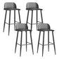 Glam Living Room Bar Height Stool Plastic Bar Stool with Iron Legs Black 4 Piece Set Clearhalo 'Bar Furniture' 'Bar Stools' 'bar_stools' 'furn' 'furn_bar_stools' 'Furniture' 'Kitchen & Dining Furniture' 6472863