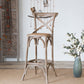 Oak Solid Wood and Rattan Bar Stool Modern Armless Indoor Bar Stool Grey 1 Piece Clearhalo 'Bar Furniture' 'Bar Stools' 'bar_stools' 'furn' 'furn_bar_stools' 'Furniture' 'Kitchen & Dining Furniture' 6472961