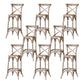 Oak Solid Wood and Rattan Bar Stool Modern Armless Indoor Bar Stool Grey 8 Piece Set Clearhalo 'Bar Furniture' 'Bar Stools' 'bar_stools' 'furn' 'furn_bar_stools' 'Furniture' 'Kitchen & Dining Furniture' 6472965