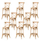 Oak Solid Wood and Rattan Bar Stool Modern Armless Indoor Bar Stool Wood 8 Piece Set Clearhalo 'Bar Furniture' 'Bar Stools' 'bar_stools' 'furn' 'furn_bar_stools' 'Furniture' 'Kitchen & Dining Furniture' 6472973