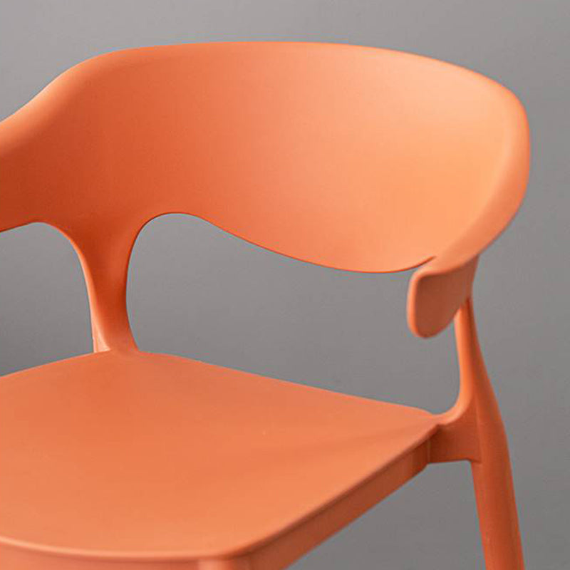 Industrial Stackable Bar Height Stool Plastic Low Back Bar Stool for Dining Room Clearhalo 'Bar Furniture' 'Bar Stools' 'bar_stools' 'furn' 'furn_bar_stools' 'Furniture' 'Kitchen & Dining Furniture' 6473035